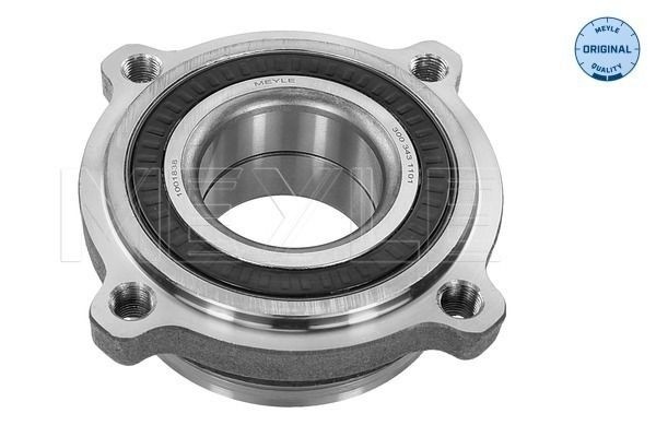 MEYLE 300 343 1101 Wheel Hub 4x106, with integrated magnetic sensor ring, with integrated wheel bearing, without attachment material, Rear Axle, ORIGINAL Quality