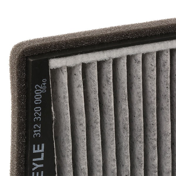 MEYLE 3123200002 Air conditioner filter Activated Carbon Filter, Filter Insert, with Odour Absorbent Effect, 670 mm x 94,5 mm x 24 mm, ORIGINAL Quality
