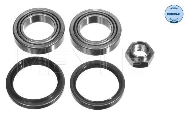 MEYLE 35-14 013 3047/S Wheel bearing kit Front Axle, with attachment material, ORIGINAL Quality, 63 mm, Tapered Roller Bearing
