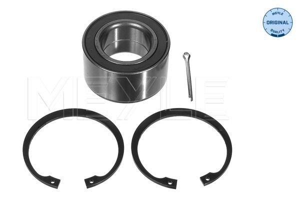 MEYLE 614 160 0006 Wheel bearing kit Front Axle, with accessories, ORIGINAL Quality, 72 mm, Ball Bearing