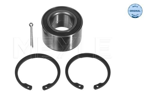 MEYLE 614 160 0007 Wheel bearing kit Front Axle, with accessories, ORIGINAL Quality, 64 mm, Ball Bearing