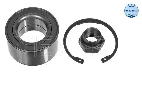 MEYLE 714 502 0005 Wheel bearing kit Front Axle, with attachment material, ORIGINAL Quality, 72 mm, Ball Bearing