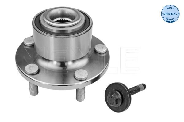 MEYLE 714 652 0000 Wheel bearing kit Front Axle, with attachment material, ORIGINAL Quality, with integrated magnetic sensor ring, with integrated wheel bearing, 131 mm, Ball Bearing