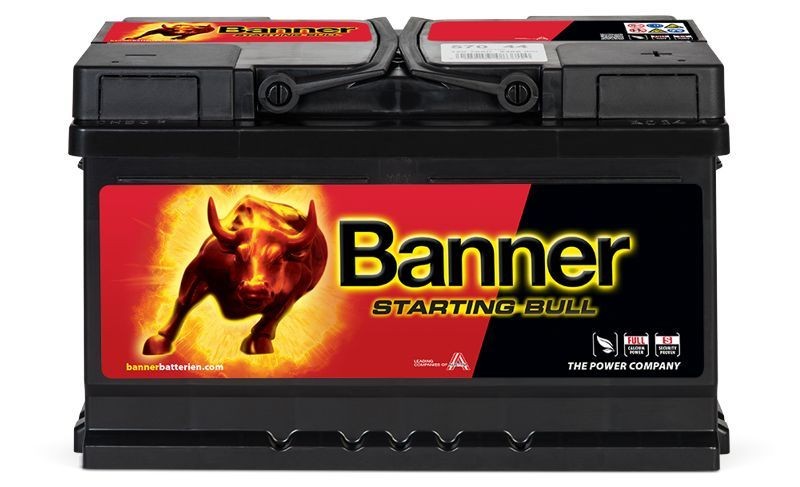 010570440101 BannerPool Car battery VOLVO 12V 70Ah 640A B13 with central degassing, Maintenance free, with handle