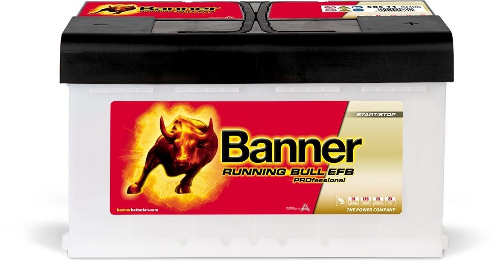 Original BannerPool 580 11 Starter battery 012585110101 for AUDI A6