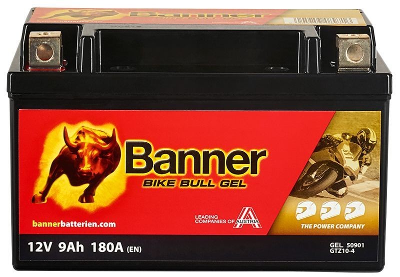 BannerPool 023509010101 Battery 12V 9Ah 175A B00 Gel Battery, Increased cycle stability, Increased shock resistance, Maintenance free, Leak-proof