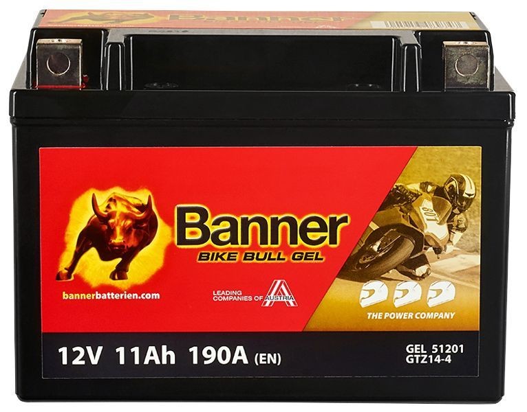 511 01 BannerPool 12V 11Ah 210A B00 Gel Battery, Increased cycle stability, Increased shock resistance, Maintenance free, Leak-proof Cold-test Current, EN: 210A, Voltage: 12V, Terminal Placement: 1 Starter battery 023512010101 buy