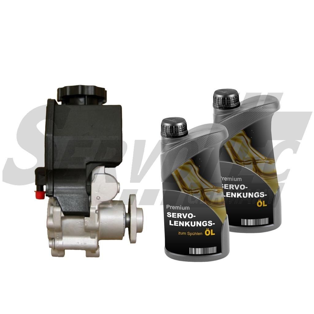 Servotec STSP2201XSET Power steering pump Hydraulic, triangular, with oil, with adapter