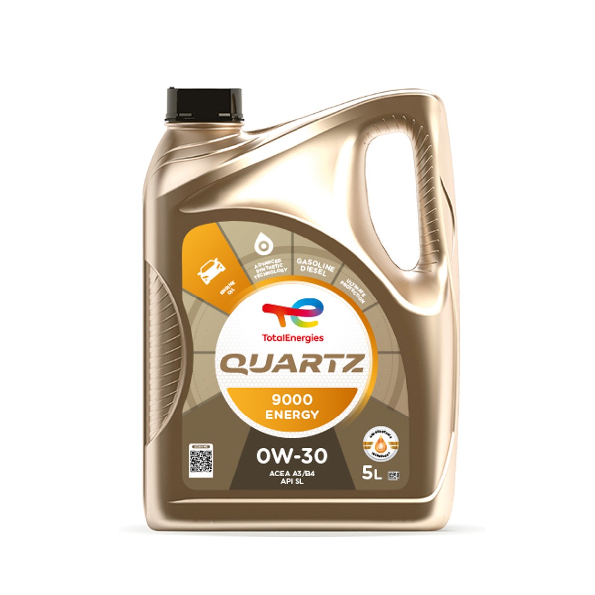 Totalenergies Quartz 9000 0W-30 5l Óleo do motor 213686 RENAULT: CLIO 2, MEGANE 2 Kombi, CLIO 3, HONDA: CIVIC 8 Hatchback, Jazz 2, CIVIC 7 Hatchback