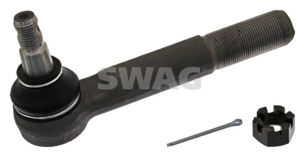 SWAG 10 71 0040 Track rod end Cone Size 18 mm, Front Axle Left, Front Axle Right, with crown nut