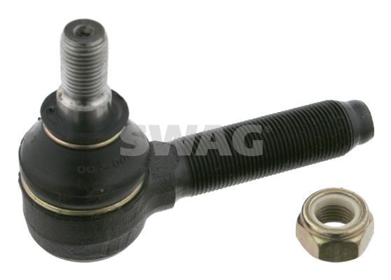 SWAG 10 71 0046 Track rod end Cone Size 18 mm, Front Axle, with self-locking nut