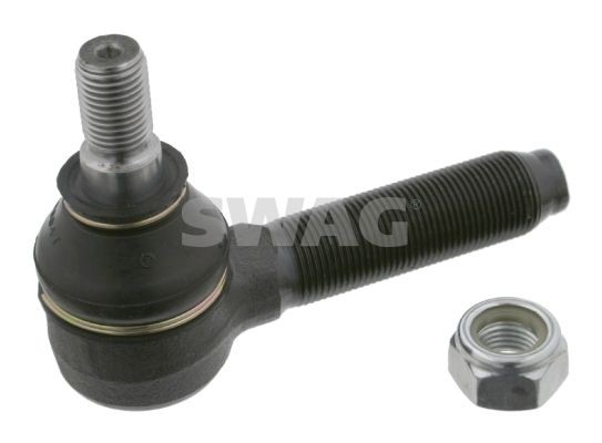 SWAG 10 71 0047 Track rod end Cone Size 18 mm, Front Axle, with self-locking nut