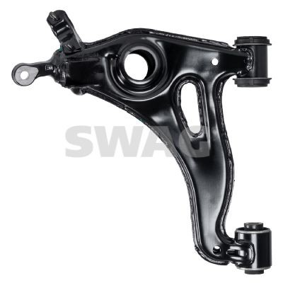SWAG 10 73 0012 Suspension arm with bearing(s), Lower Front Axle, Left, Control Arm, Sheet Steel