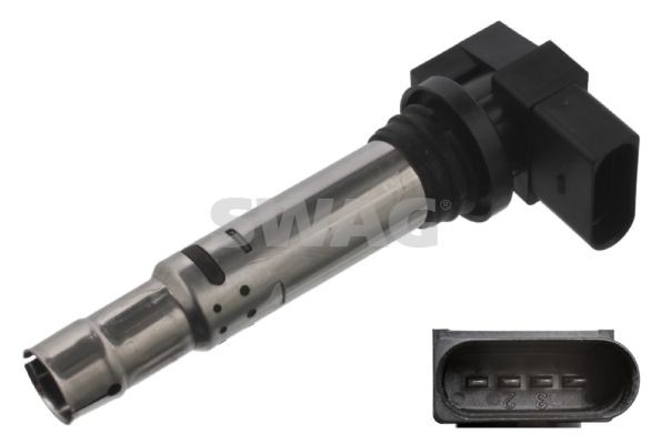 SWAG 30 92 2038 Ignition coil Number of connectors: 4, 139 mm