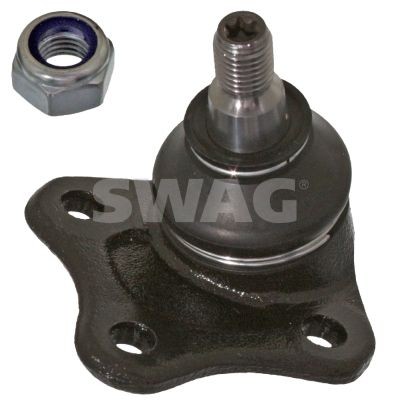 32 78 0020 SWAG Suspension ball joint SKODA Front Axle Left, Lower, with self-locking nut, 15mm, for control arm