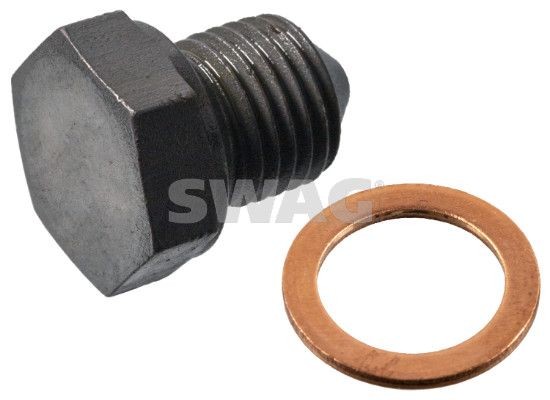 SWAG 32 91 2281 Sealing Plug, oil sump Steel, Spanner Size: 19, with seal ring
