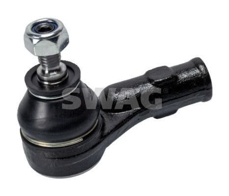 SWAG 50 71 0038 Track rod end Front Axle Left, with self-locking nut