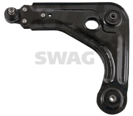SWAG 50 73 0013 Suspension arm with bearing(s), Front Axle Left, Lower, Control Arm, Sheet Steel
