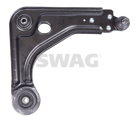 SWAG 50 73 0042 Suspension arm with bearing(s), Front Axle Right, Lower, Control Arm, Sheet Steel