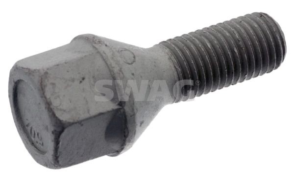 SWAG 50 90 3424 Wheel Bolt M12 x 1,5, Conical Seat F, 26 mm, 10.9, for steel rims, SW19, Zink flake coated, Steel, Male Hex