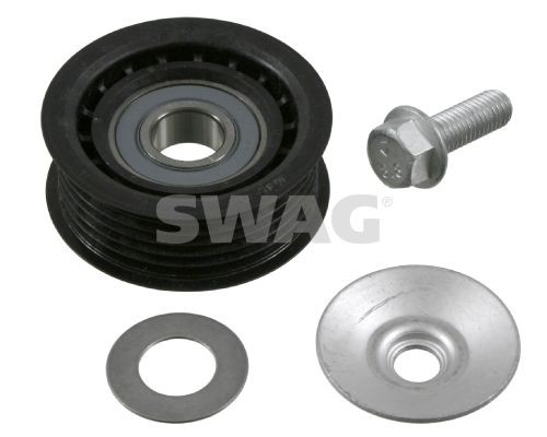 SWAG 57 92 2383 Deflection / Guide Pulley, v-ribbed belt SAAB experience and price