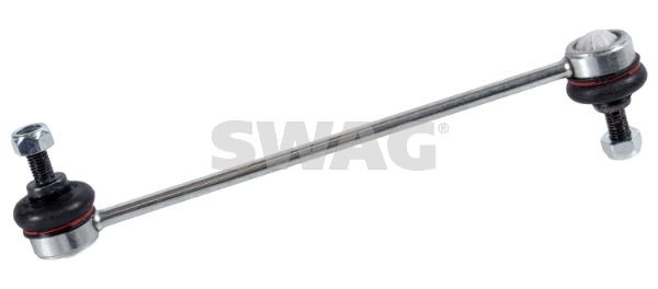 SWAG 60 92 1635 Anti-roll bar link Front Axle Left, Front Axle Right, 258mm, M10 x 1,5 , with self-locking nut, Steel