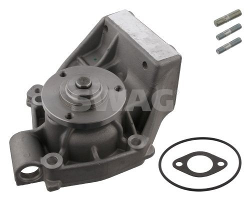 SWAG 70 15 0025 Water pump Cast Aluminium, with seal, with bolts, with seal ring, Metal