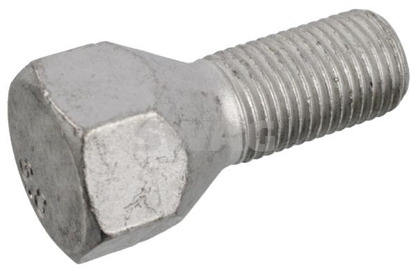 SWAG 70 91 0633 Wheel Bolt M12 x 1,25, Conical Seat F, 22 mm, 8.8, for steel rims, SW19, Zink flake coated, Steel, Male Hex