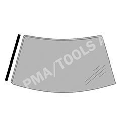 PMA Trim- / Protection Strip, windscreen 524228133 Volkswagen CADDY 2000