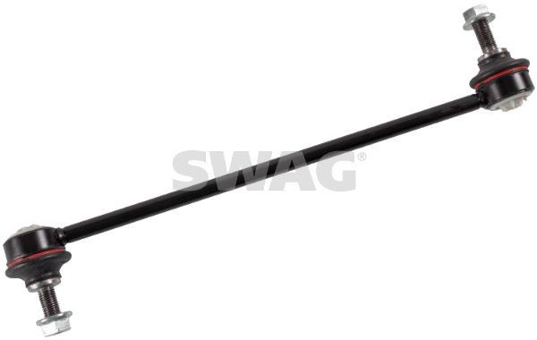 SWAG 74 93 6620 Anti-roll bar link Front Axle Left, Front Axle Right, 296mm, M10 x 1,25 , with self-locking nut, Steel