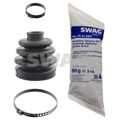 SWAG 82 91 7084 Bellow Set, drive shaft Front Axle, Wheel Side, Rubber