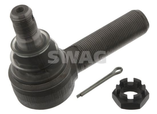 SWAG 99 90 3132 Track rod end Cone Size 22 mm, Front Axle Left, Front Axle Right, with crown nut