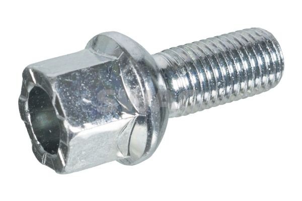 SWAG 99 90 6963 Wheel Bolt M12 x 1,5, Ball seat A/G, 24 mm, 8.8, for light alloy rims, for steel rims, SW17, Zinc-coated, Steel, Male Hex