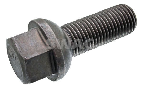 SWAG 99 90 8237 Wheel Bolt M14 x 1,5, Ball seat A/G, 32 mm, 10.9, for light alloy rims, for steel rims, SW19, Zink-nickel coated, Steel, Male Hex