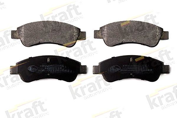 KRAFT Front Axle Height: 52,0mm, Width: 136,8mm Brake pads 6006051 buy