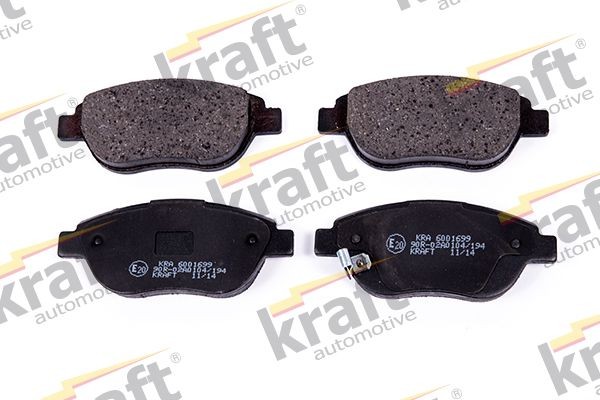 Original 6001699 KRAFT Set of brake pads OPEL
