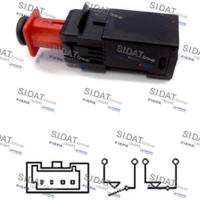 SIDAT 5.140080A2 Brake Light Switch 9185906