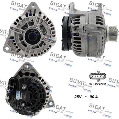 SIDAT 24V, 90A, B+ M8, Ø 55 mm Generator A24BH0045 buy