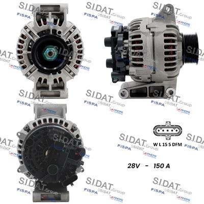 SIDAT 24V, 150A, B+ M8, Ø 73 mm Generator A24BH0177 buy