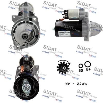 SIDAT S12BH0010 Starter motor 51516601