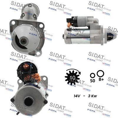 SIDAT S12BH0666 Starter motor 5040 3192 9