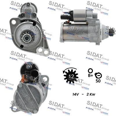 SIDAT S12BH0892 Starter motor 02Z911024DX