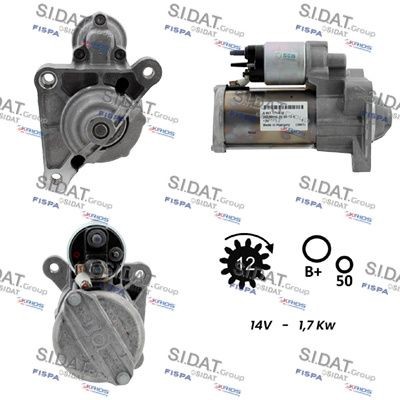 SIDAT S12BH0936 Starter motor 98 260 480 80