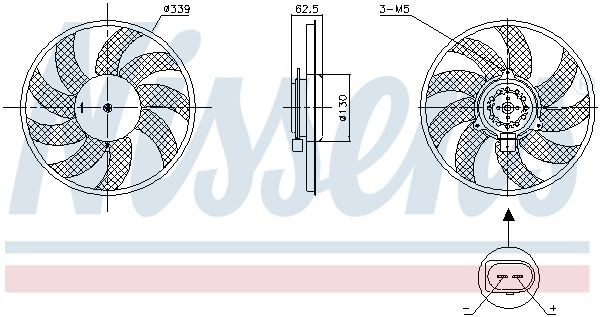 Audi A6 Radiator cooling fan 21489787 NISSENS 850105 online buy