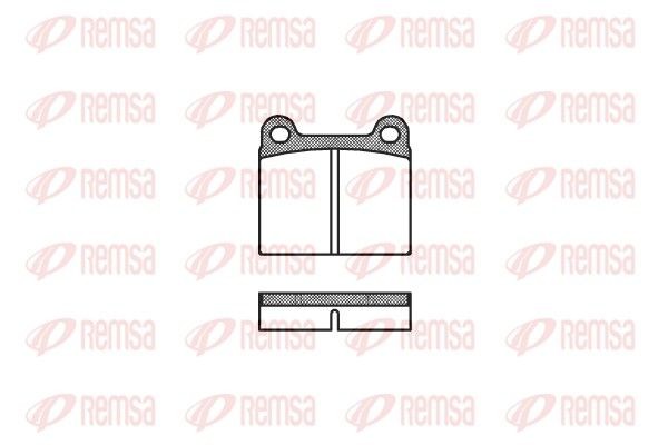 Original REMSA PCA000600 Brake pad kit 0006.00 for OPEL SENATOR