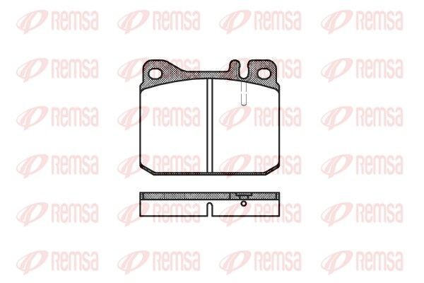 PCA001020 REMSA Front Axle, prepared for wear indicator Height: 73,8mm, Thickness: 15mm Brake pads 0010.20 buy