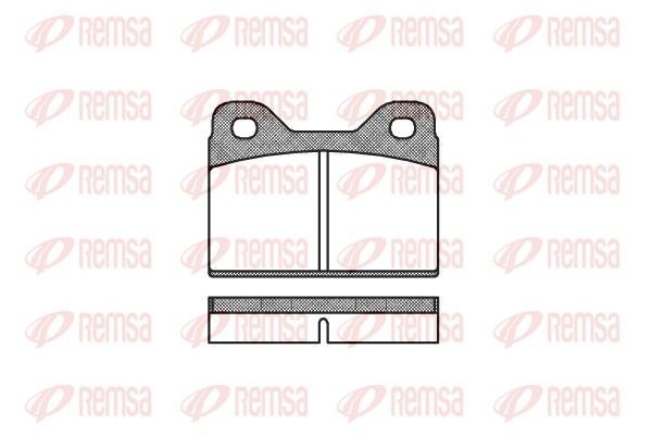 Disc pads REMSA Front Axle - 0073.00