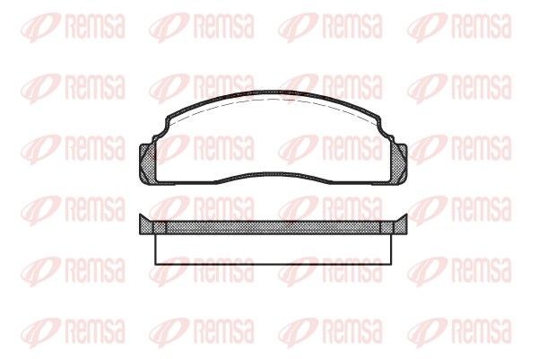 PCA009100 REMSA Front Axle Height: 38mm, Thickness: 17,5mm Brake pads 0091.00 buy