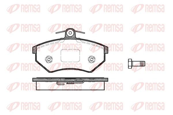 Volkswagen PASSAT Disk brake pads 2149693 REMSA 0134.40 online buy