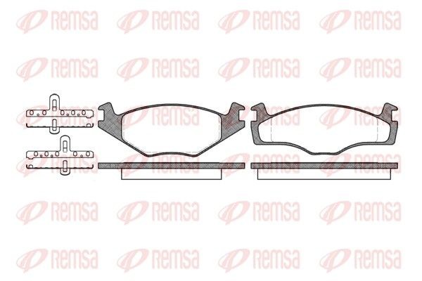 REMSA 0171.00 Brake pad set Front Axle, with adhesive film, with accessories, with spring
